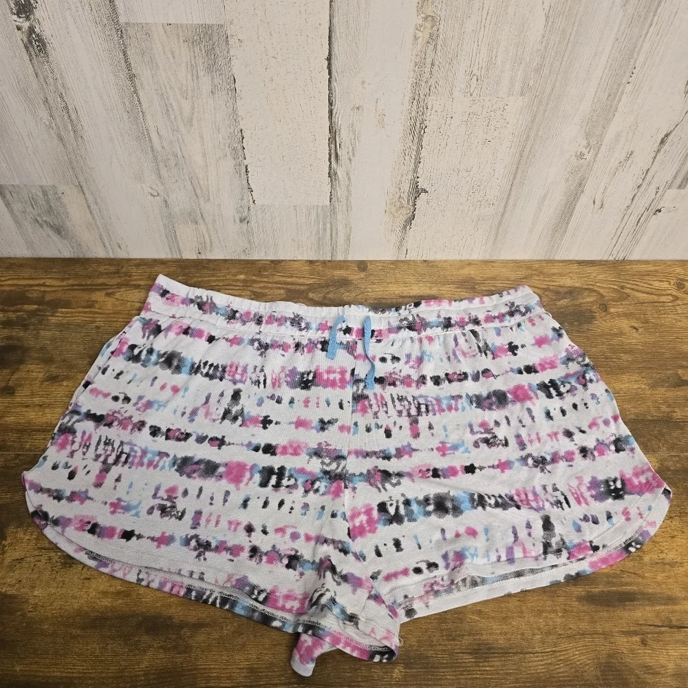 Secret Treasure Tie-Dye Lounge Shorts Womens Plus Size 2X